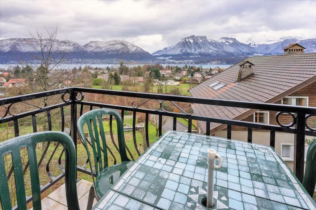 Cabana & Panorama Lac Annecy -Parking & Terrasse Sevrier Luaran gambar