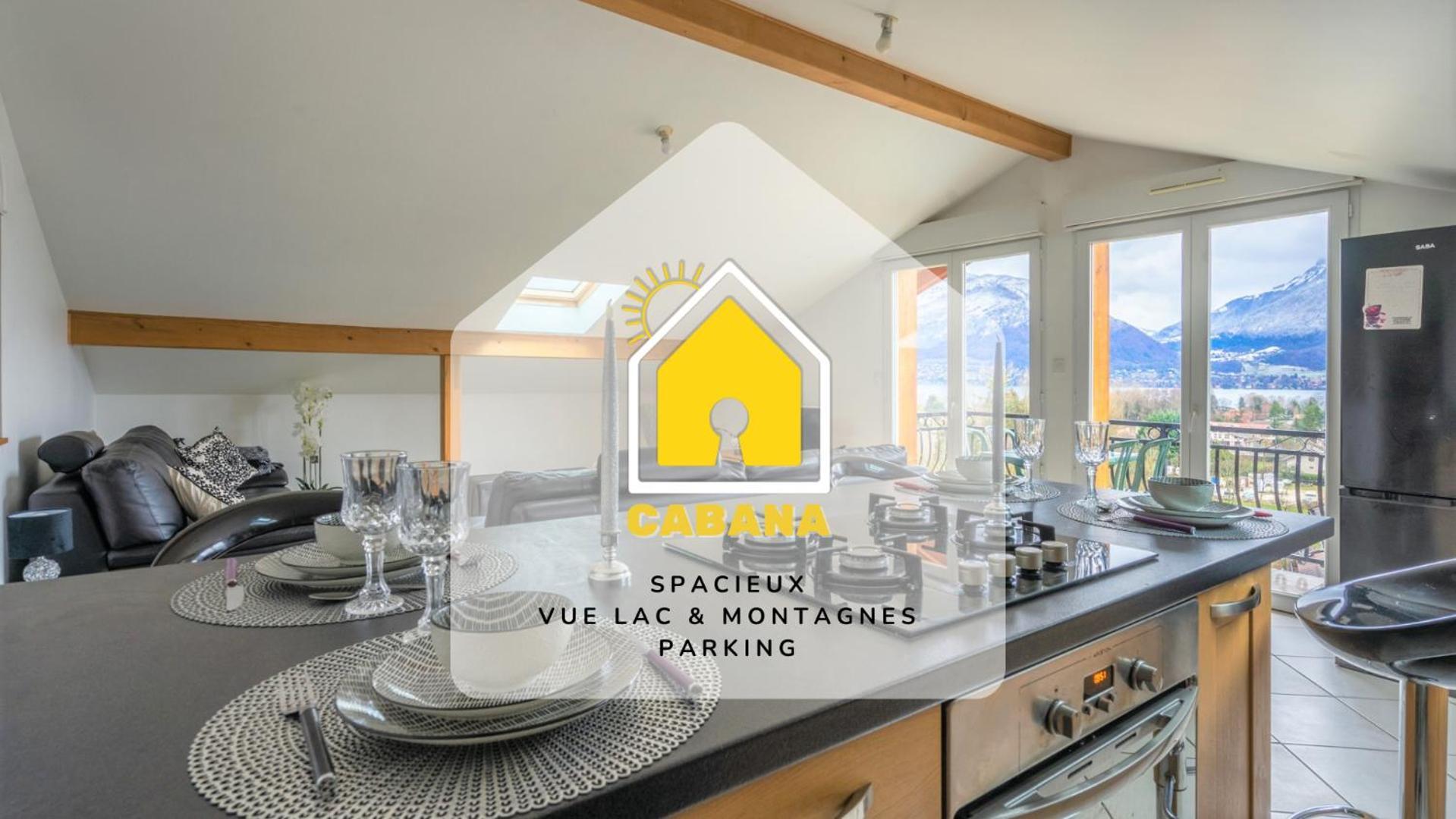 Cabana & Panorama Lac Annecy -Parking & Terrasse Sevrier Luaran gambar
